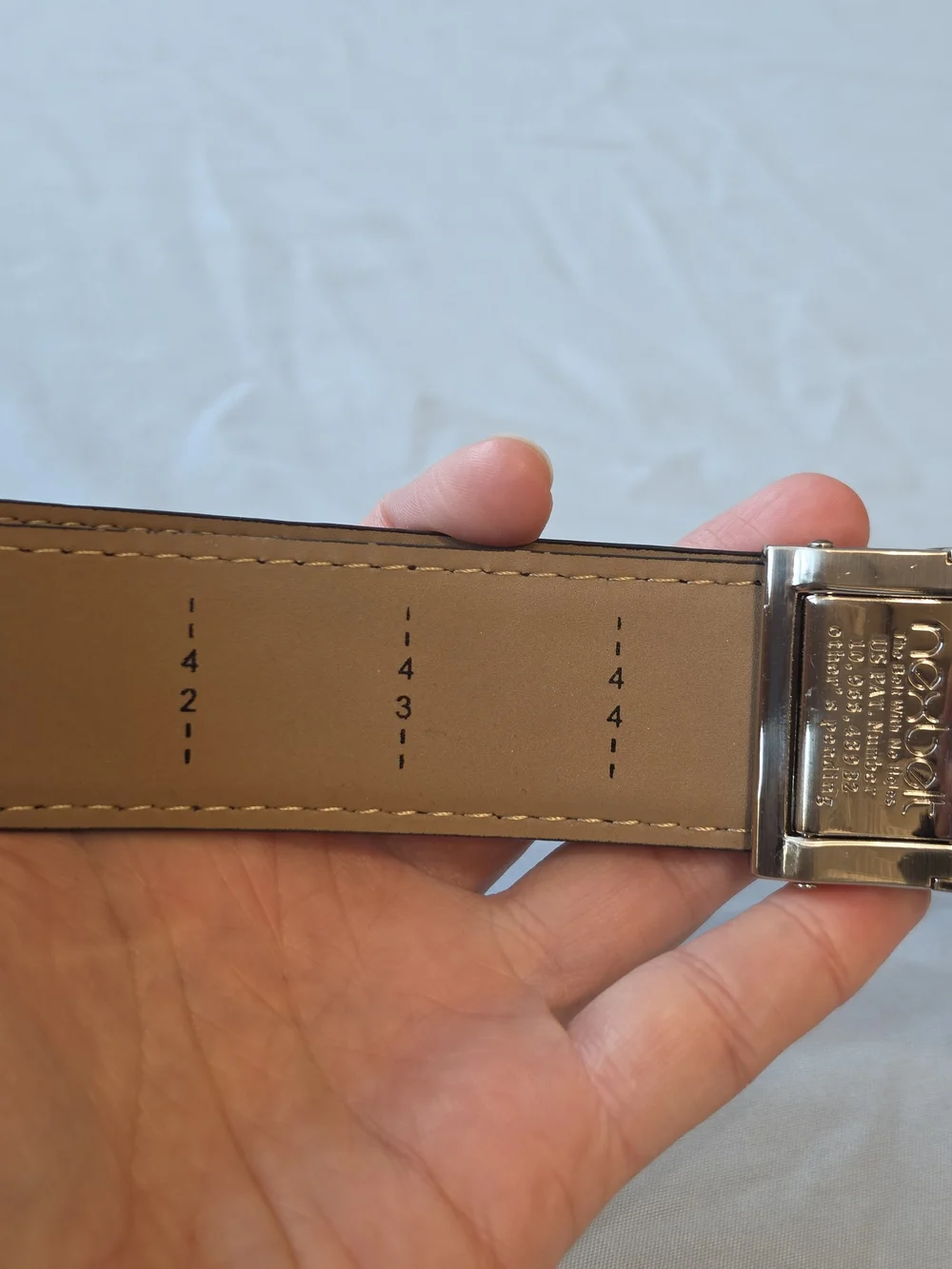Nexbelt Black Leather Belt With Arizona state flag buckle